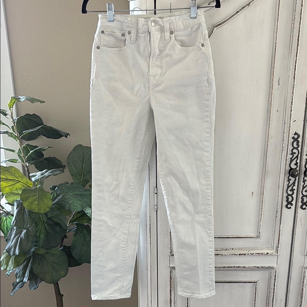 Madewell The Perfect Vintage Jean White High Rise Straight Leg Size 24